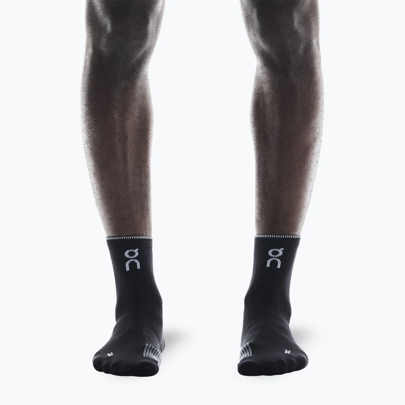 On Performance Run Mid ponožky black/eclipse 4