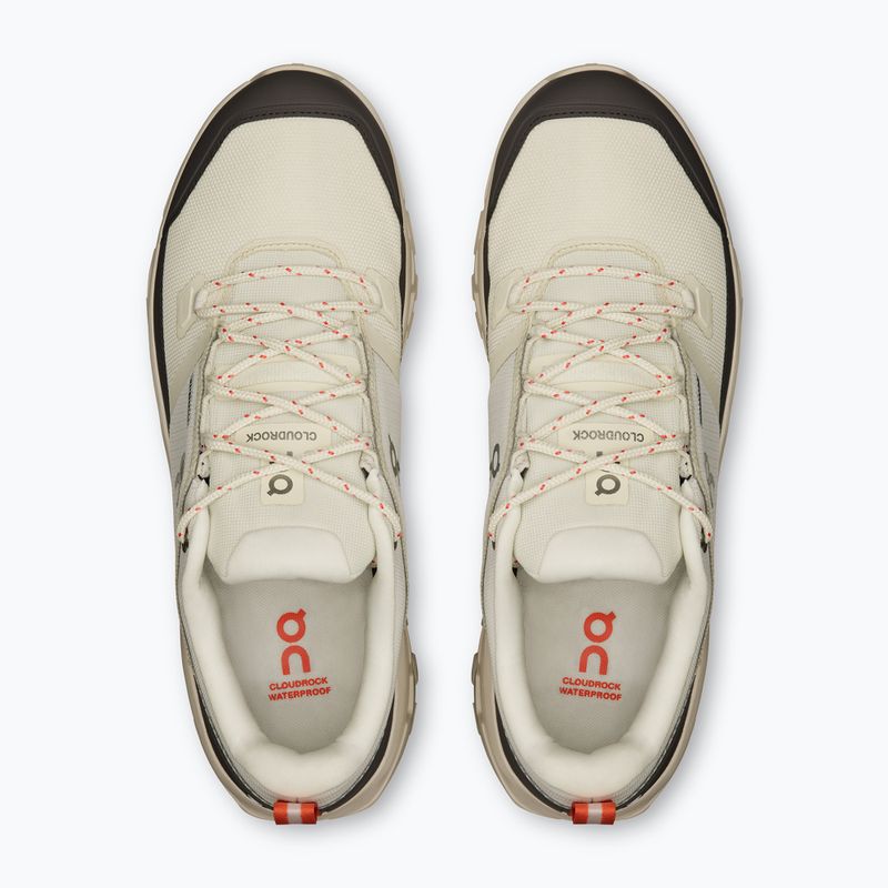 Pánske turistické topánky On Cloudrock Low Waterproof ivory/ivory 13