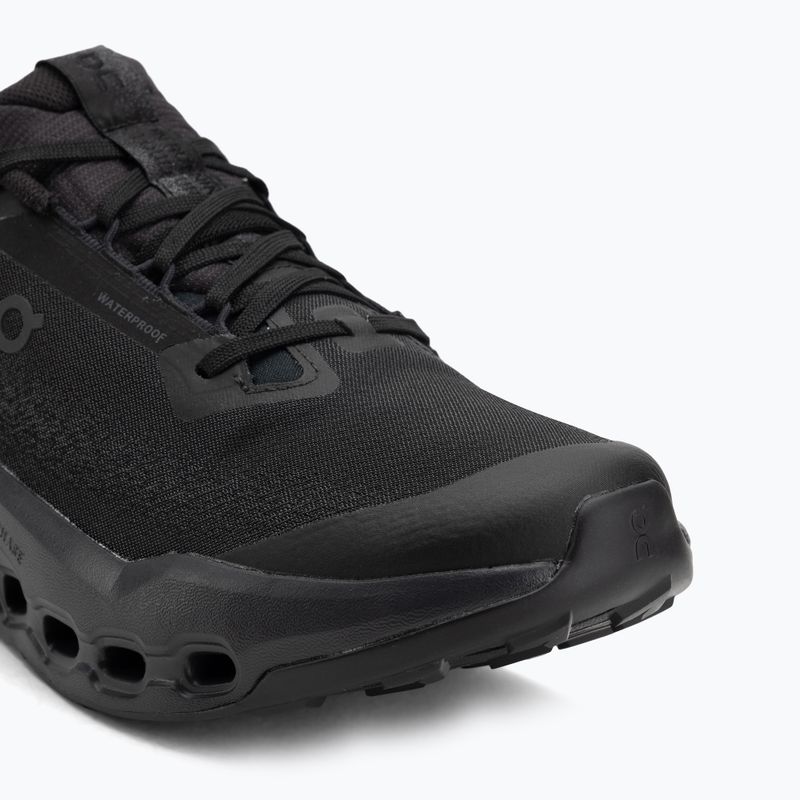 Pánske bežecké topánky On Cloudsurfer Trail 2 Waterproof black/black 7