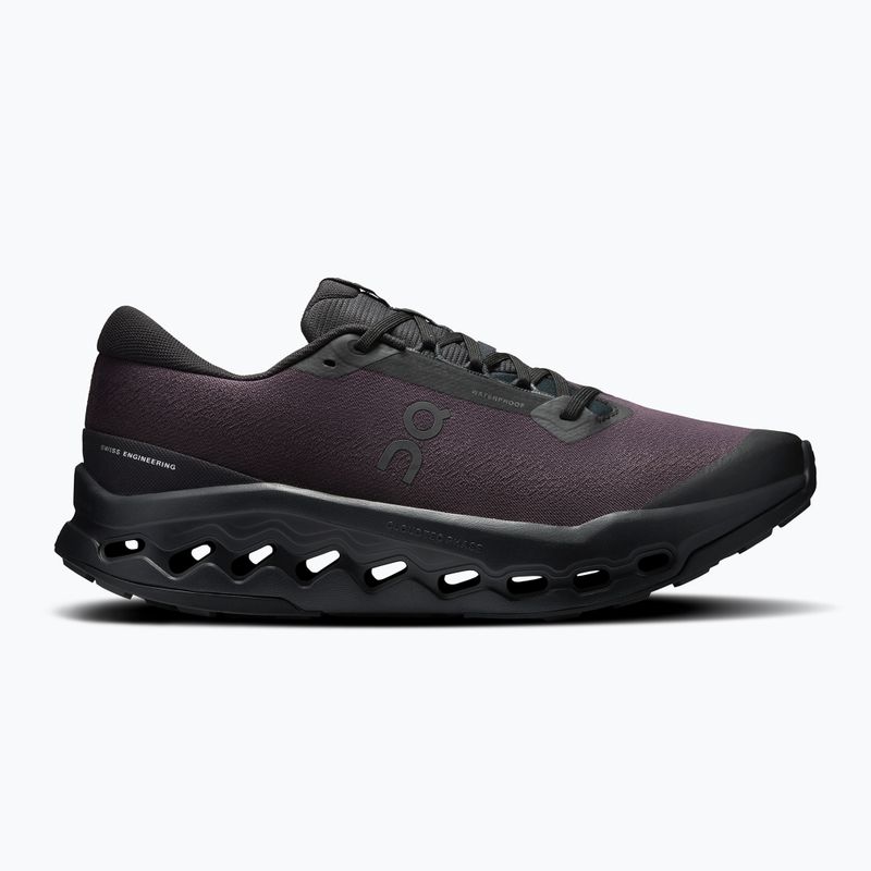 Pánske bežecké topánky On Cloudsurfer Trail 2 Waterproof black/black 8