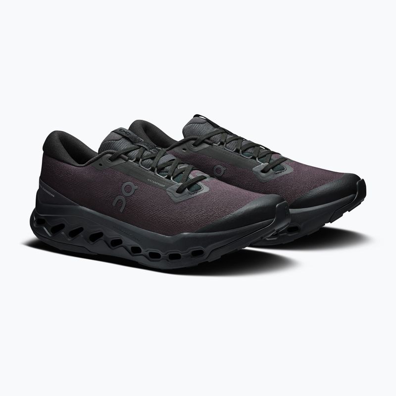 Pánske bežecké topánky On Cloudsurfer Trail 2 Waterproof black/black 10