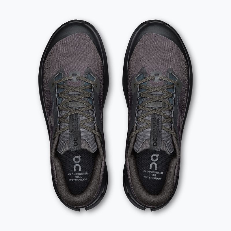 Pánske bežecké topánky On Cloudsurfer Trail 2 Waterproof black/black 13