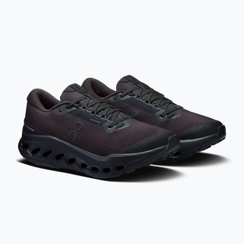 Dámske bežecké topánky On Cloudsurfer Trail 2 Waterproof black/black 3