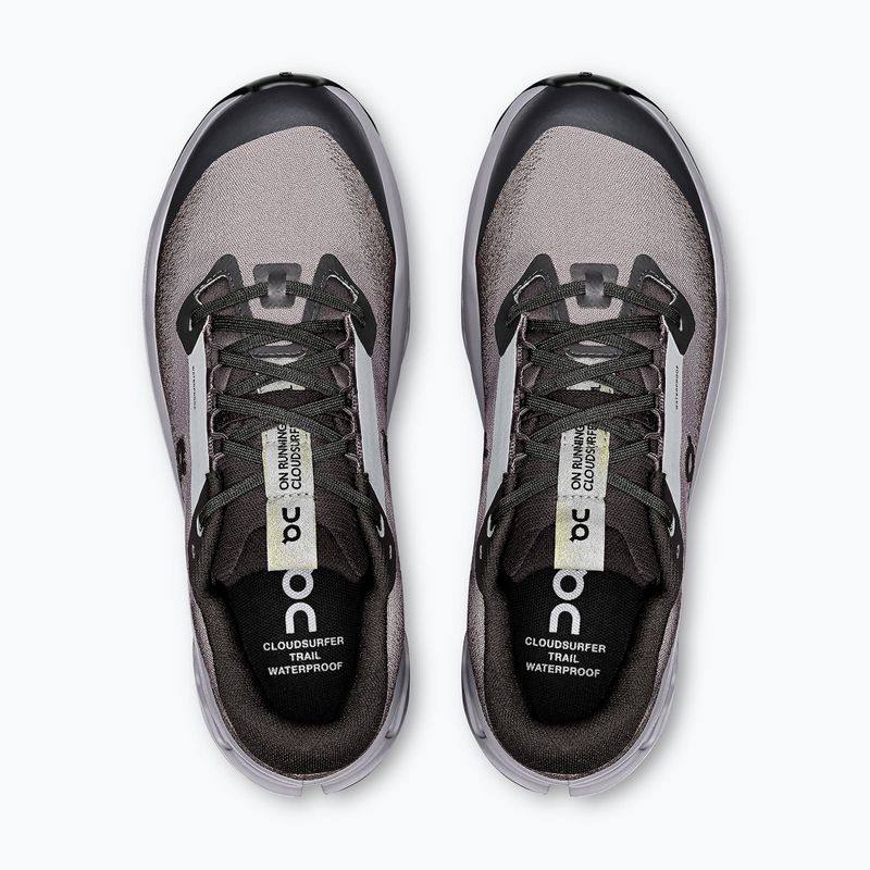 Dámske bežecké topánky On Cloudsurfer Trail 2 Waterproof black/lilac 6