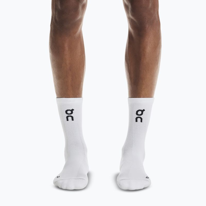 Ponožky na behanie On Core Run High 2 páry white 3