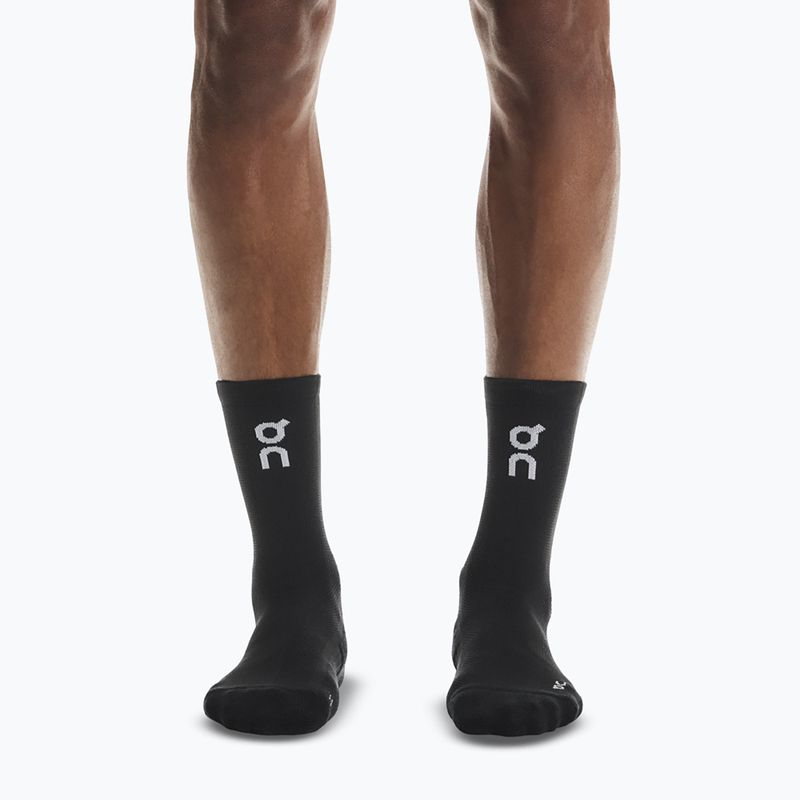 Ponožky na behanie On Core Run High 2 páry black 3