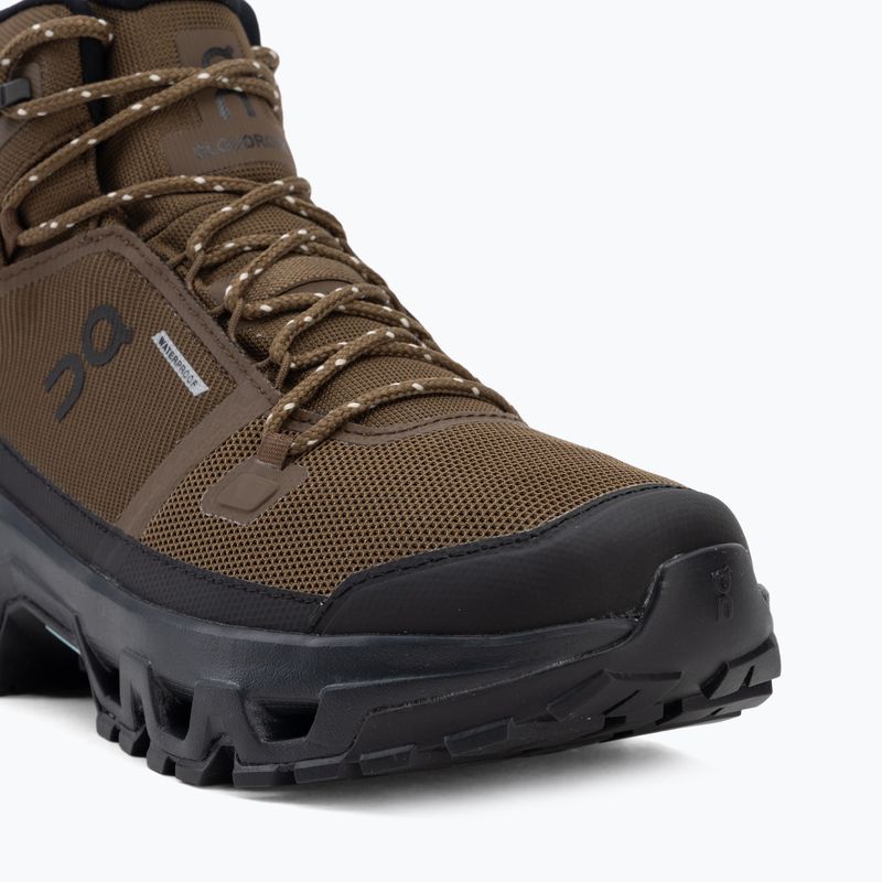 Pánske turistické topánky On Cloudrock Mid Waterproof earth/black 7