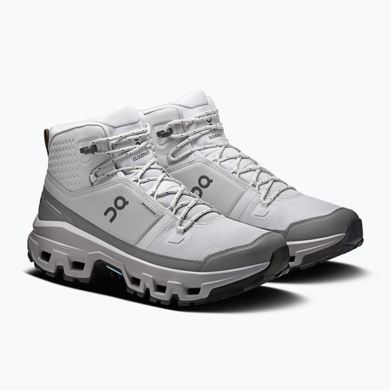 Pánske turistické topánky On Cloudrock Mid Waterproof glacier/alloy 2