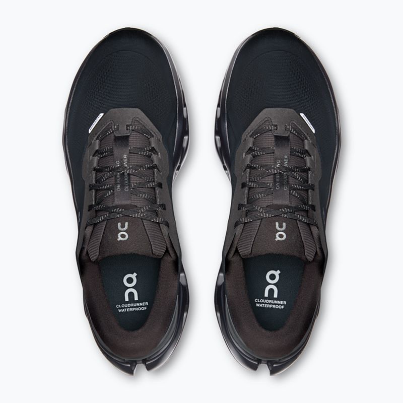 Pánske bežecké topánky On Cloudrunner 3 Waterproof black/black 6