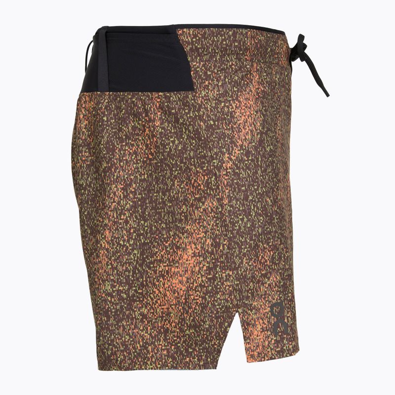 Pánske bežecké šortky On Trail black/gobi 3