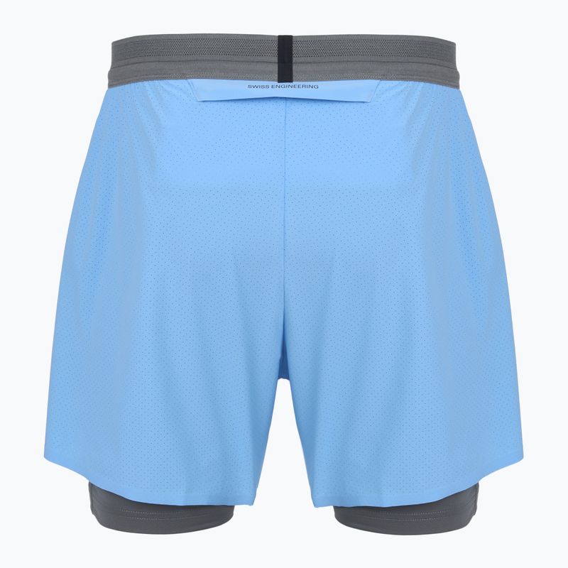 Pánske bežecké šortky On 5" Performance 2/1 gourami/rock 2