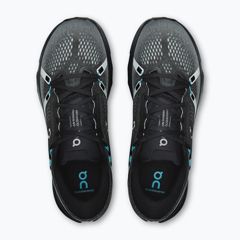 Pánske bežecké topánky On Cloudsurfer 2 black/flurry 3