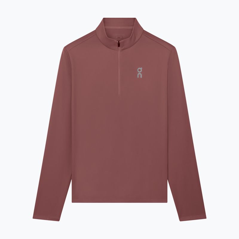 Pánska bežecká mikina On Core 1/4 Zip barberry