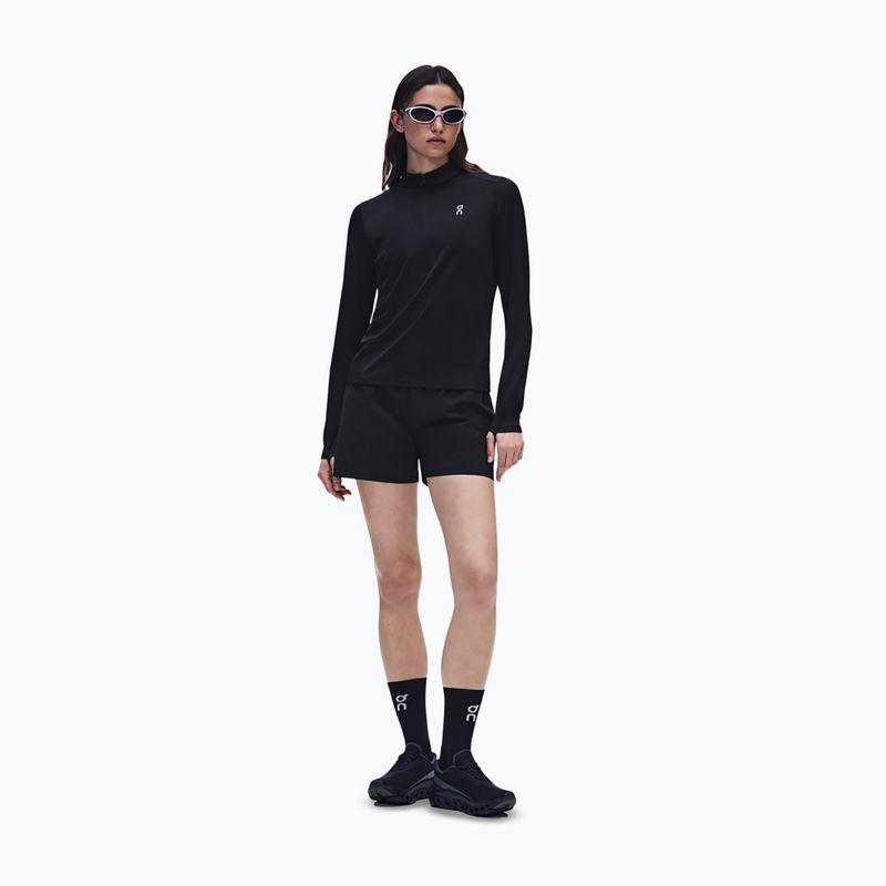 Dámska bežecká mikina On Core 1/4 Zip black 2