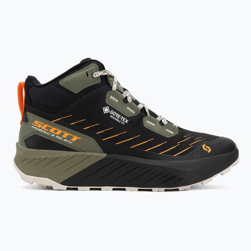 Muške trkačke cipele SCOTT Kinabalu 3 Mid Gore-Tex crne/zeleno smrečne 2