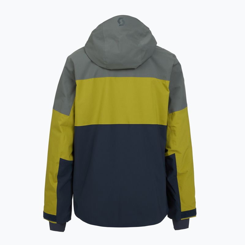 Pánska lyžiarska bunda SCOTT Ultimate Dryo 10 shadow grey/meadow green 2