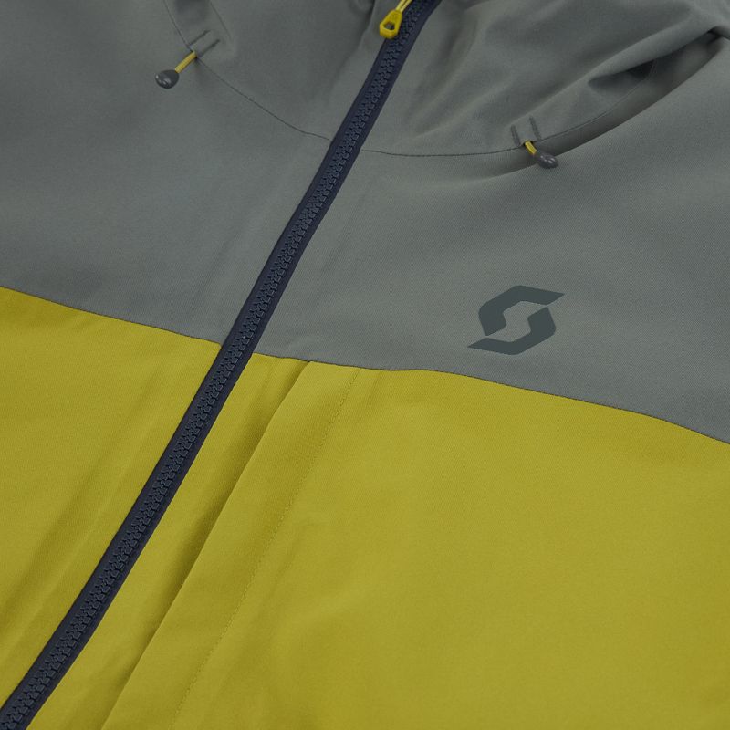 Pánska lyžiarska bunda SCOTT Ultimate Dryo 10 shadow grey/meadow green 3