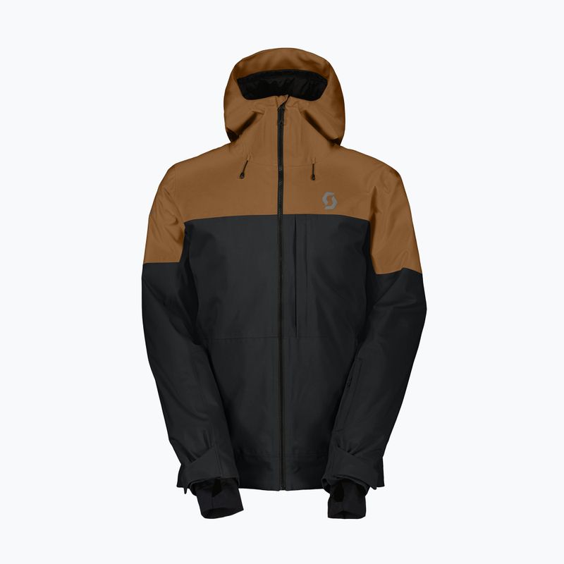 Pánska lyžiarska bunda SCOTT Ultimate Dryo 10 bread brown/black