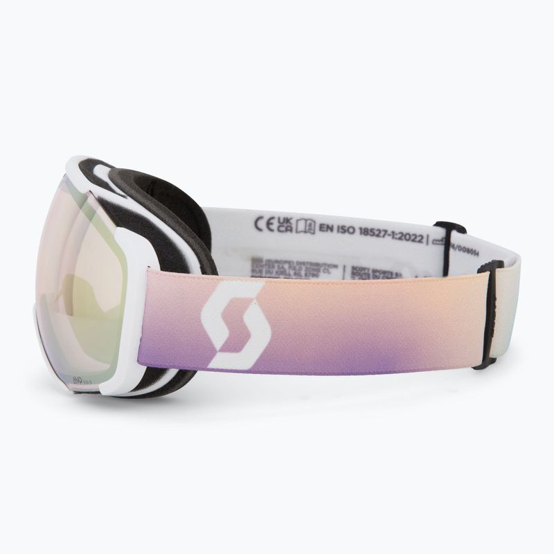 Lyžiarske okuliare SCOTT Faze II LS white/soft pink/light sensitive bronze chrome 4