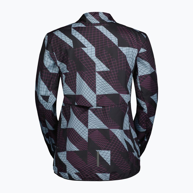 Damska kurtka przeciwwiatrowa SCOTT Endurance Tech Windbreaker czarna/rano niebieska 2