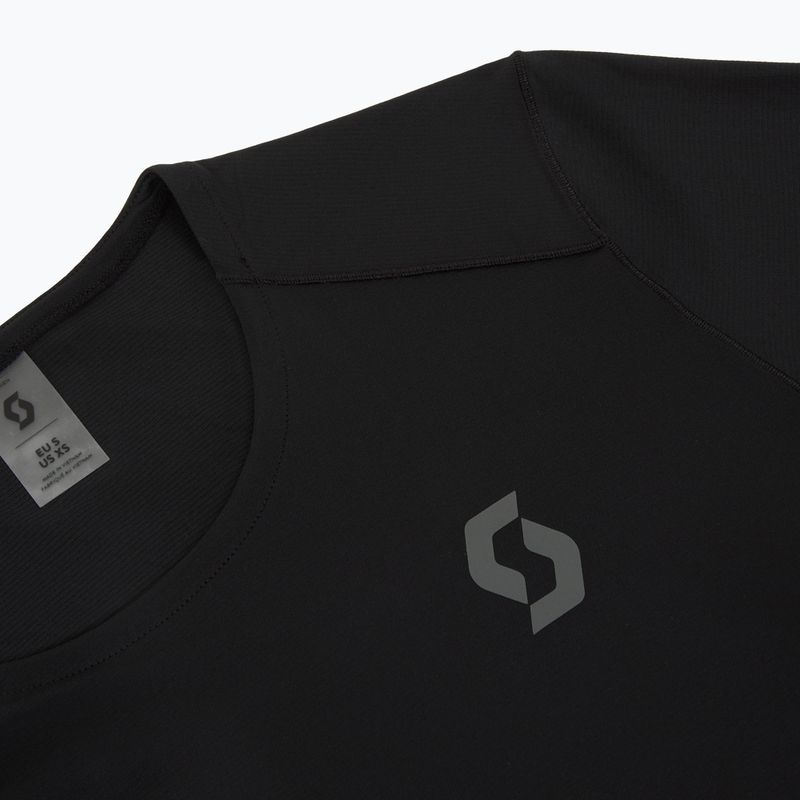 Damska koszulka z długim rękawem do biegania SCOTT Endurance Tech czarna/purpurowa płynna 3