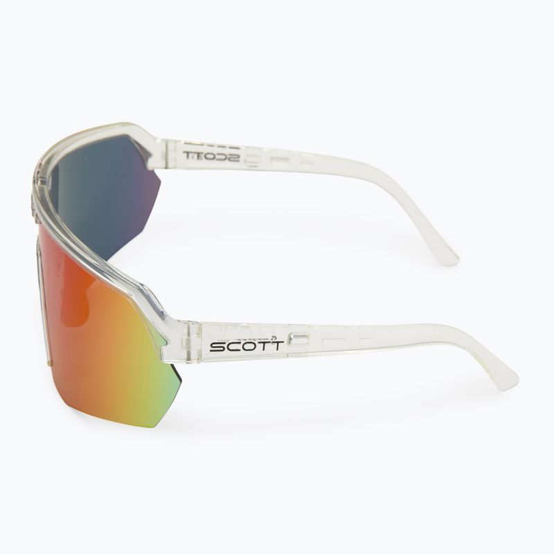Slnečné okuliare SCOTT Sport Shield priesvitné/teal chrómové 4