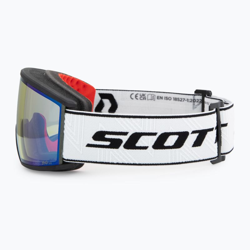 Lyžiarske okuliare SCOTT Ambit black/white & aurora green chrome 4