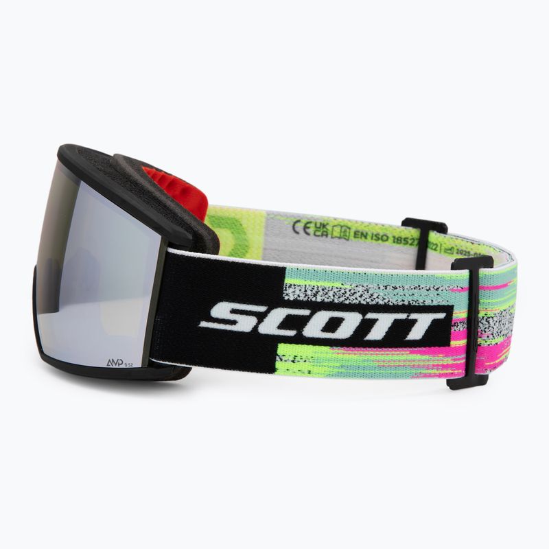 Lyžiarske okuliare SCOTT Ambit black/neon yellow/amp white chrome 4