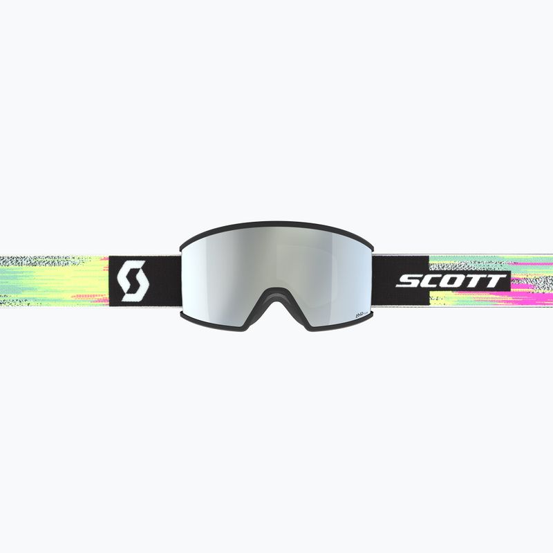 Lyžiarske okuliare SCOTT Ambit black/neon yellow/amp white chrome 2