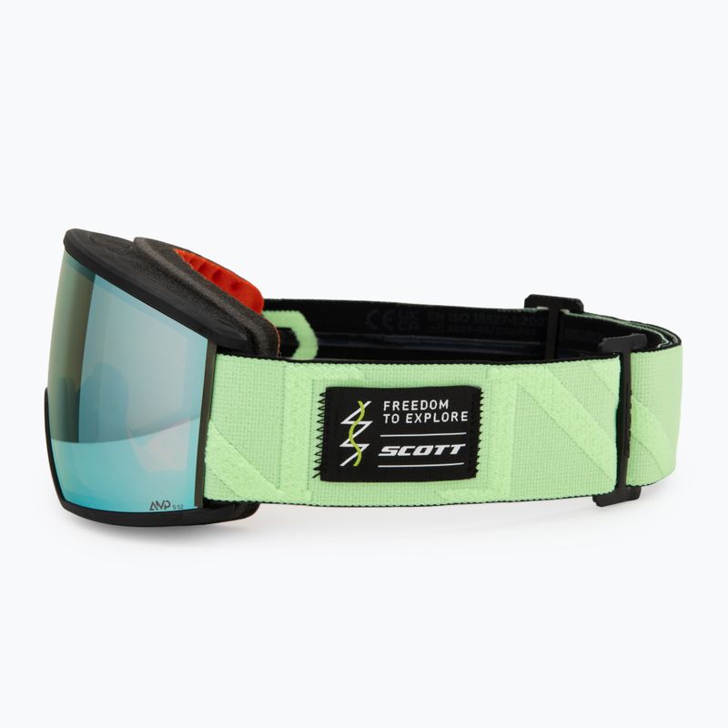 Lyžiarske okuliare SCOTT Ambit glow green/amp ice chrome 4