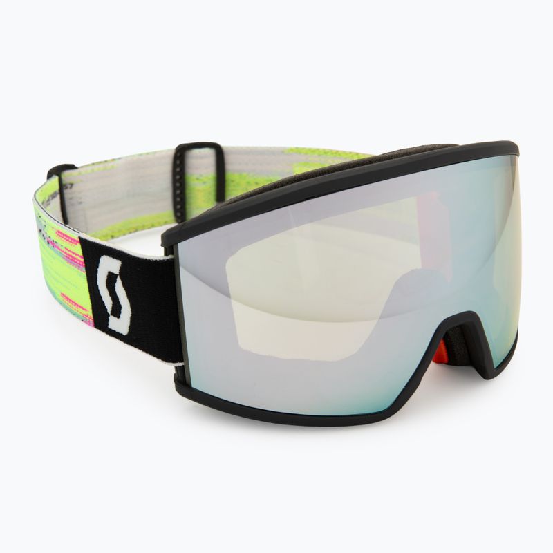 Lyžiarske okuliare SCOTT Ambit Compact black/neon yellow/amp white chrome