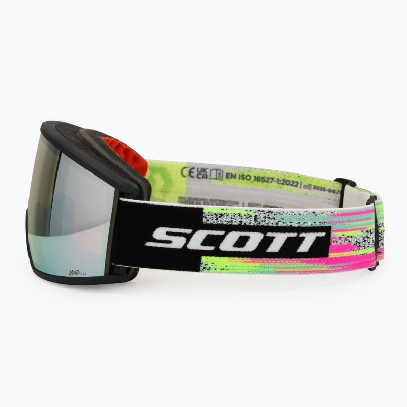 Lyžiarske okuliare SCOTT Ambit Compact black/neon yellow/amp white chrome 4
