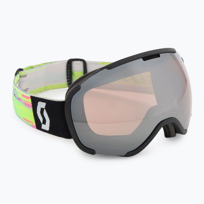 Lyžiarske okuliare SCOTT Faze II black/neon yellow/amp silver chrome