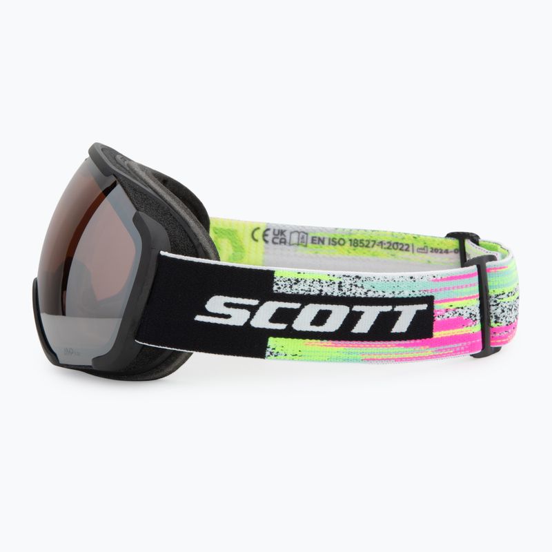 Lyžiarske okuliare SCOTT Faze II black/neon yellow/amp silver chrome 4