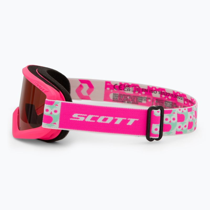 Detské lyžiarske okuliare SCOTT Agent neon pink/enhancer 4