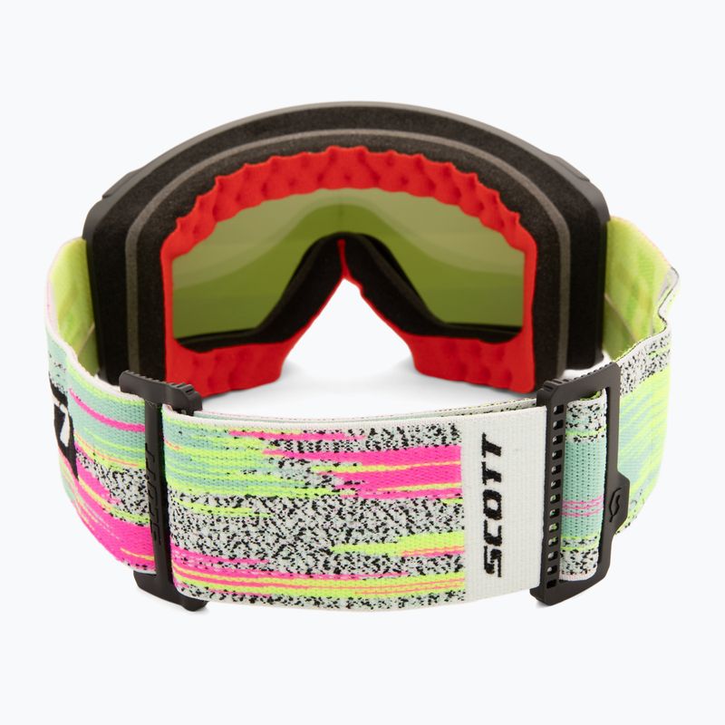 Lyžiarske okuliare SCOTT React black/neon yellow/amp lavender chrome 4