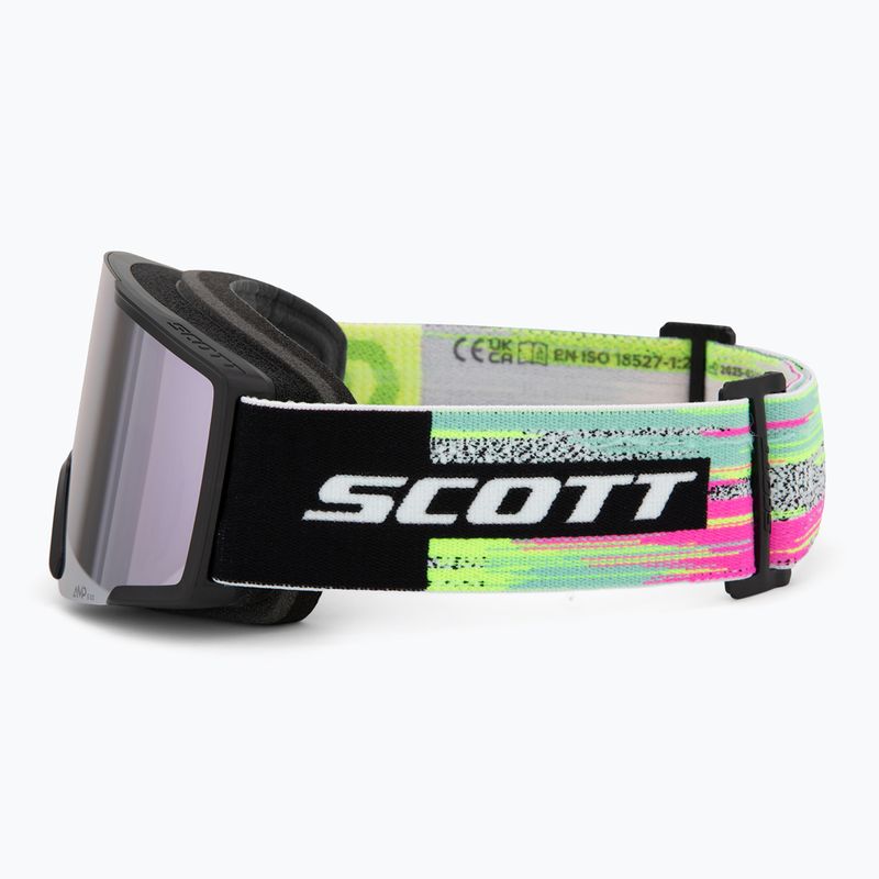 Lyžiarske okuliare SCOTT Shield black/neon yellow/amp lavender chrome 4