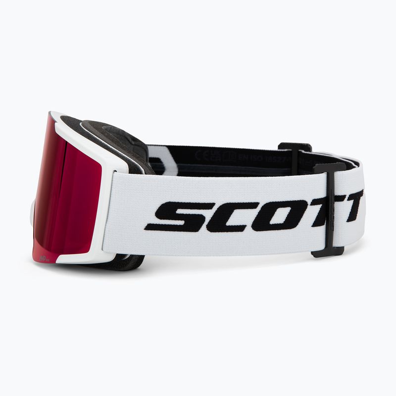 Lyžiarske okuliare SCOTT Shield mineral white/black & red chrome 4