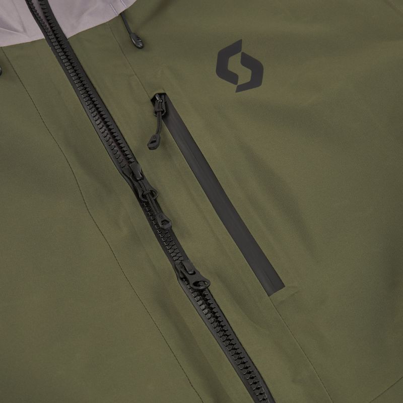 Pánska lyžiarska bunda SCOTT Ultimate GTX douglas green/evening grey 4
