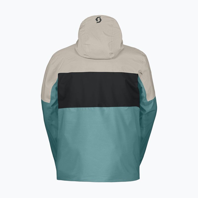 Pánska lyžiarska bunda SCOTT Ultimate Dryo 10 frozen blue/dust white 2