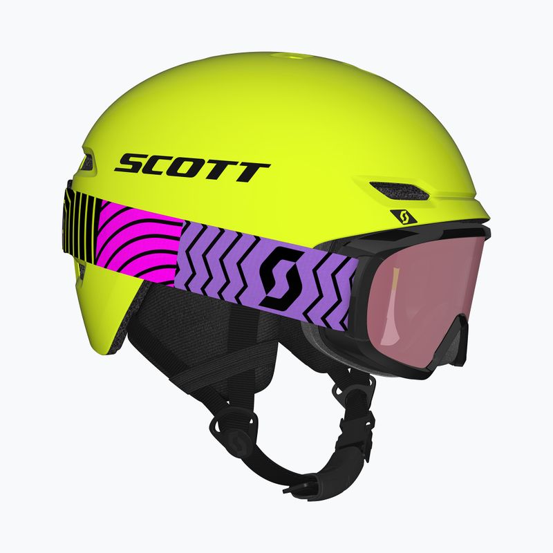 Detská lyžiarska prilba SCOTT Keeper 2 + lyžiarske okuliare Witty neon yellow 10