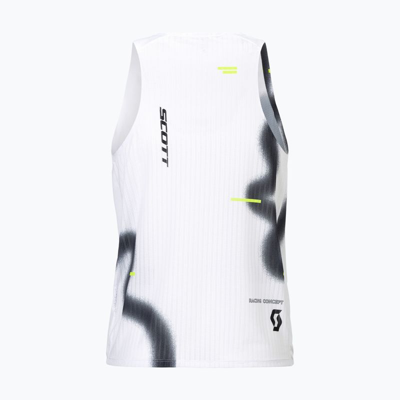 Pánske bežecké tričko SCOTT RC Run Tank white/black 2