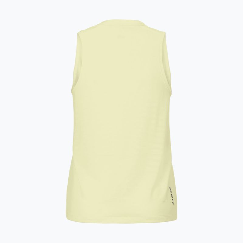 Dámske bežecké tričko SCOTT Endurance LT Tank pastel yellow 2