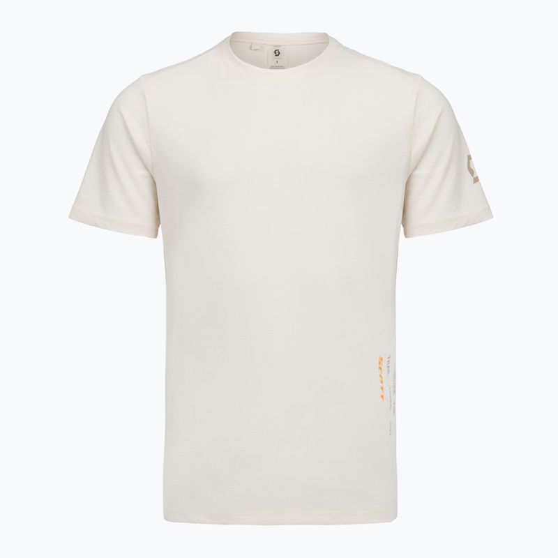 Pánske bežecké tričko SCOTT Endurance DRI Tee cotton white/toast beige