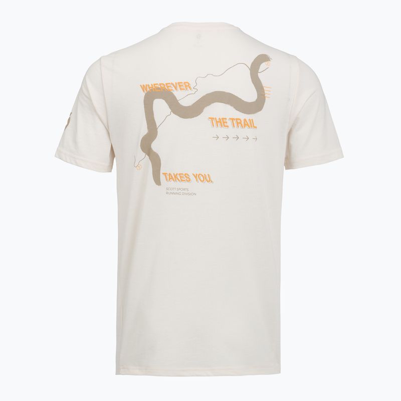 Pánske bežecké tričko SCOTT Endurance DRI Tee cotton white/toast beige 2