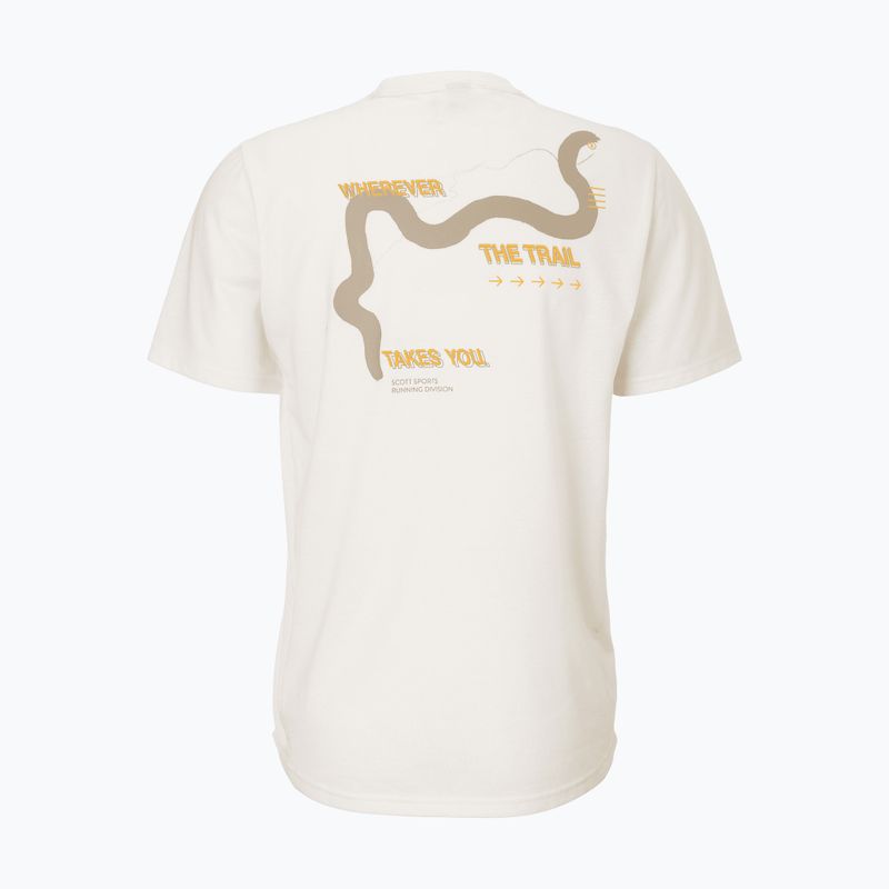 Pánske bežecké tričko SCOTT Endurance DRI Tee cotton white/toast beige 2