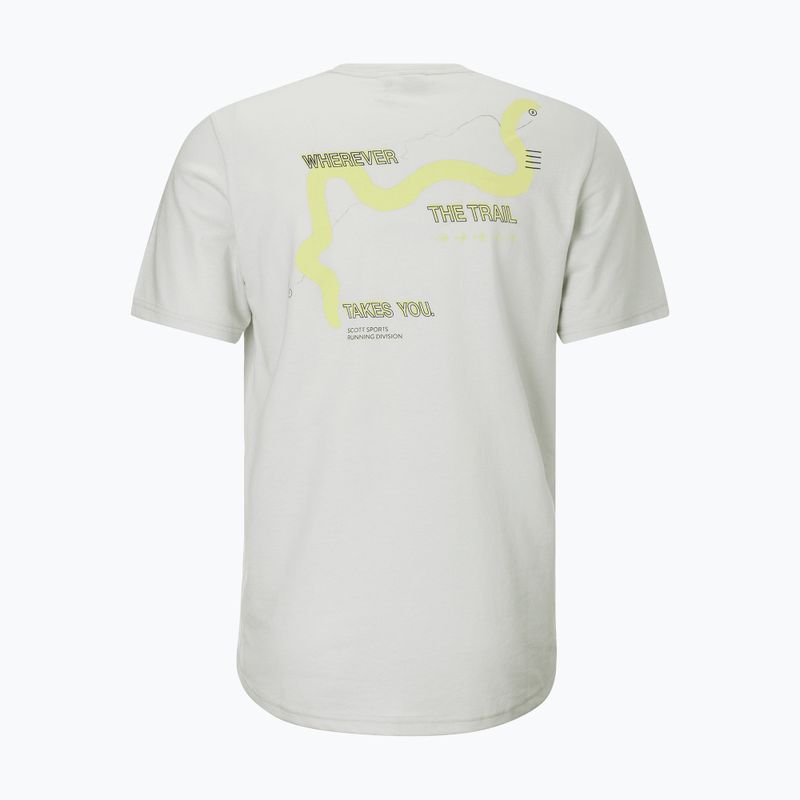 Pánske bežecké tričko SCOTT Endurance DRI Tee spray grey/acid yellow 2