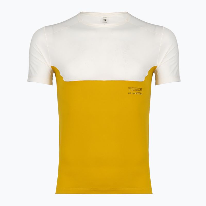 Pánske bežecké tričko SCOTT Endurance Tech white/sundial yellow