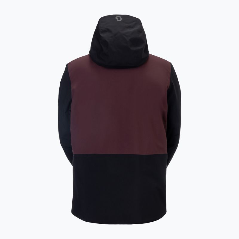 Pánska lyžiarska bunda SCOTT Ultimate Dryo 10 black/coca red 2