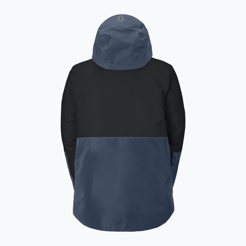 Pánska lyžiarska bunda SCOTT Ultimate Dryo black/dusk blue 2